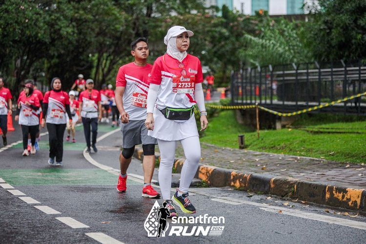 Race photo from Smartfren Run 2024
