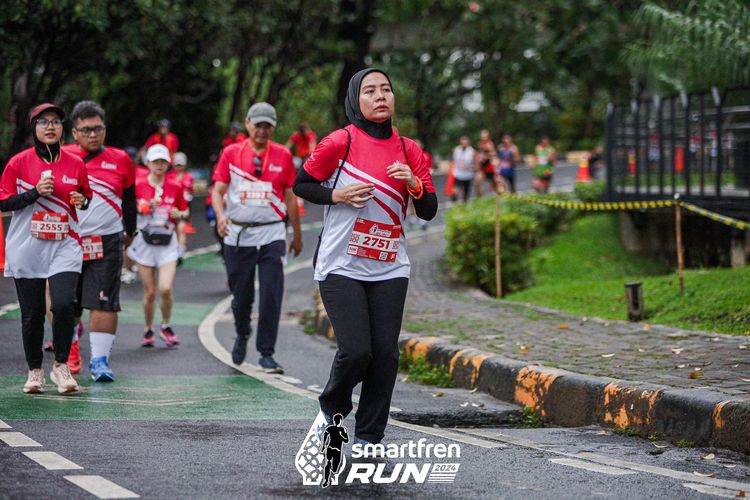 Race photo from Smartfren Run 2024