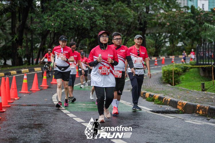 Race photo from Smartfren Run 2024