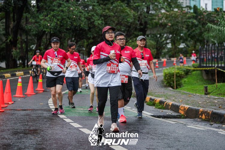 Race photo from Smartfren Run 2024