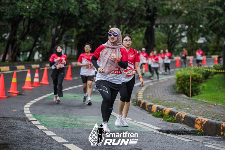 Race photo from Smartfren Run 2024