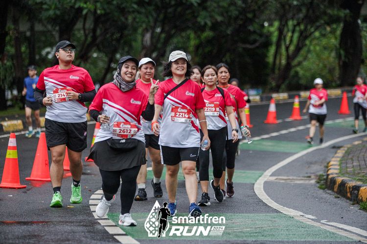 Race photo from Smartfren Run 2024