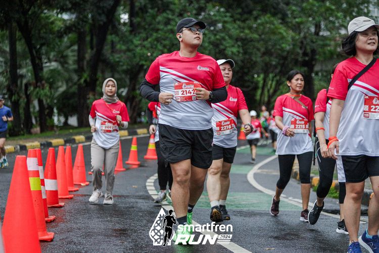 Race photo from Smartfren Run 2024