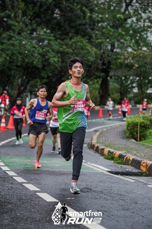 Race photo from Smartfren Run 2024