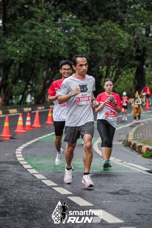 Race photo from Smartfren Run 2024