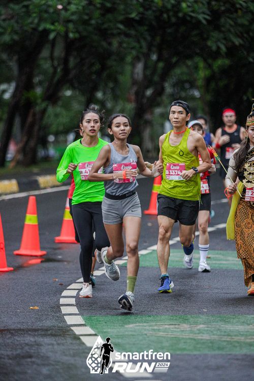 Race photo from Smartfren Run 2024