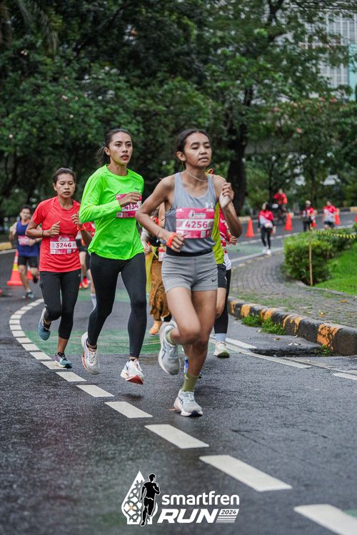 Race photo from Smartfren Run 2024