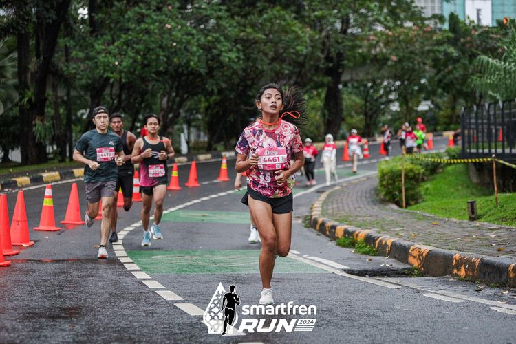 Race photo from Smartfren Run 2024
