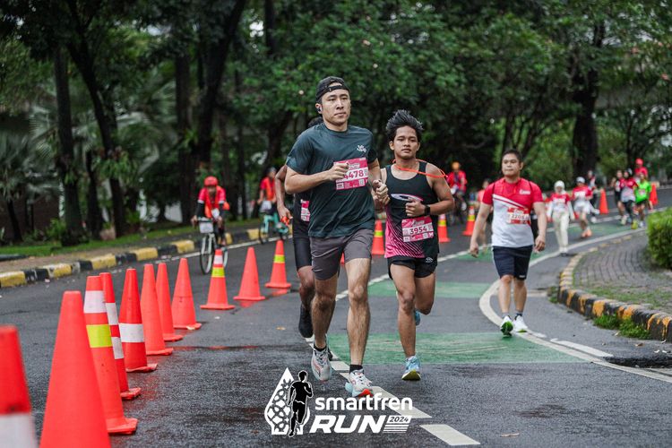 Race photo from Smartfren Run 2024