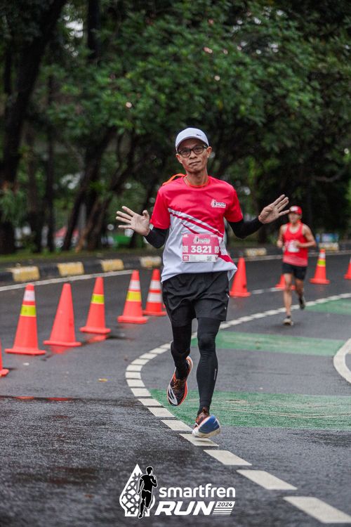 Race photo from Smartfren Run 2024