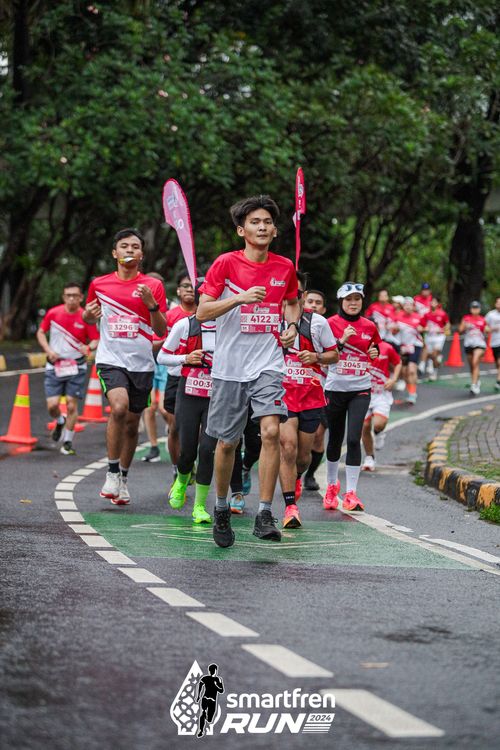 Race photo from Smartfren Run 2024
