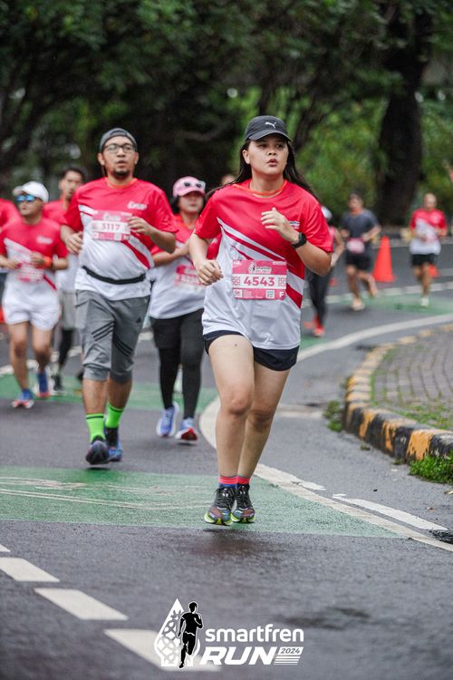 Race photo from Smartfren Run 2024