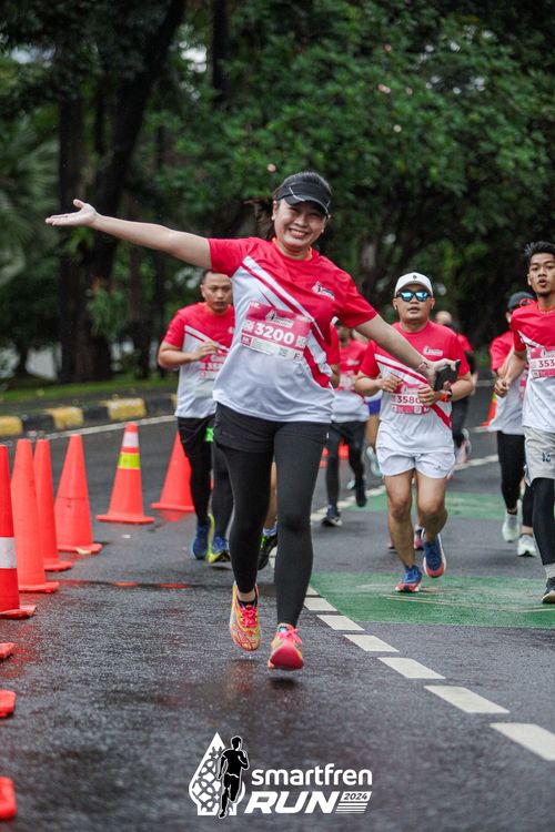 Race photo from Smartfren Run 2024