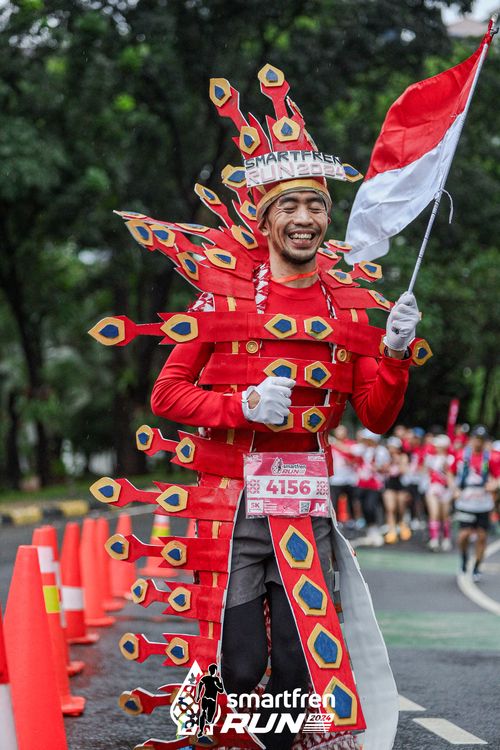 Race photo from Smartfren Run 2024