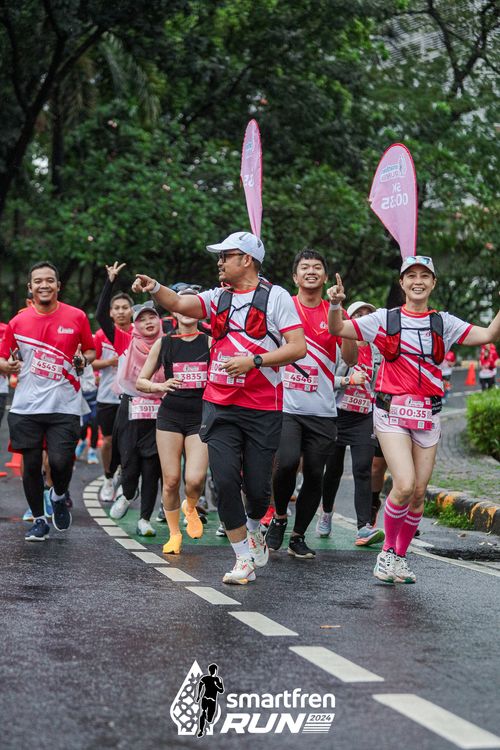 Race photo from Smartfren Run 2024