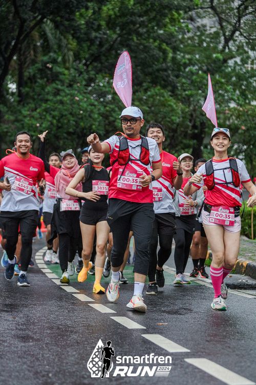 Race photo from Smartfren Run 2024