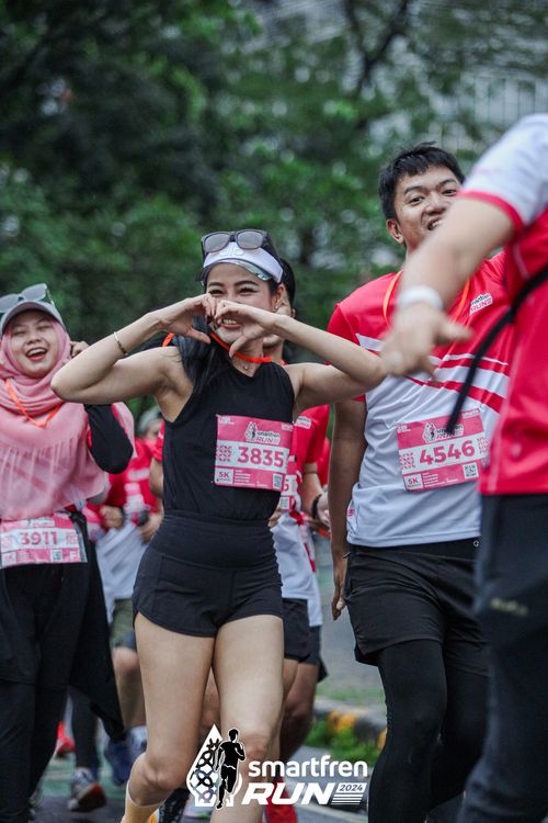 Race photo from Smartfren Run 2024