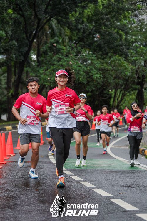 Race photo from Smartfren Run 2024