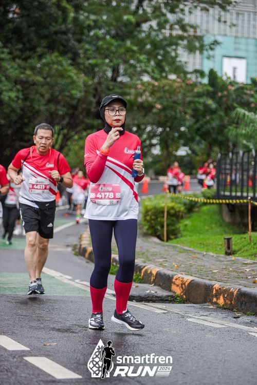 Race photo from Smartfren Run 2024