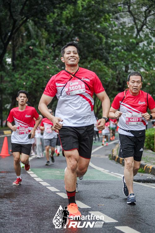 Race photo from Smartfren Run 2024