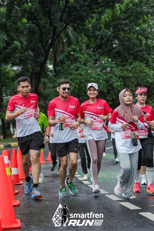 Race photo from Smartfren Run 2024