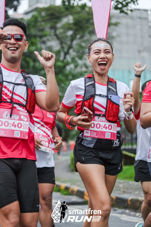 Race photo from Smartfren Run 2024
