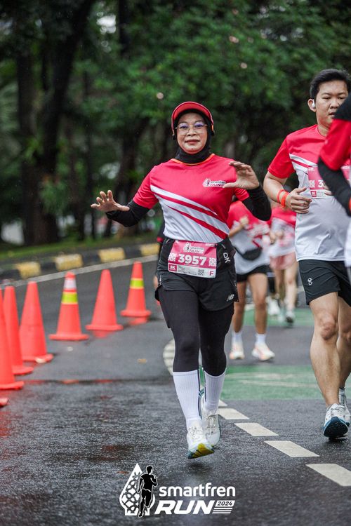 Race photo from Smartfren Run 2024