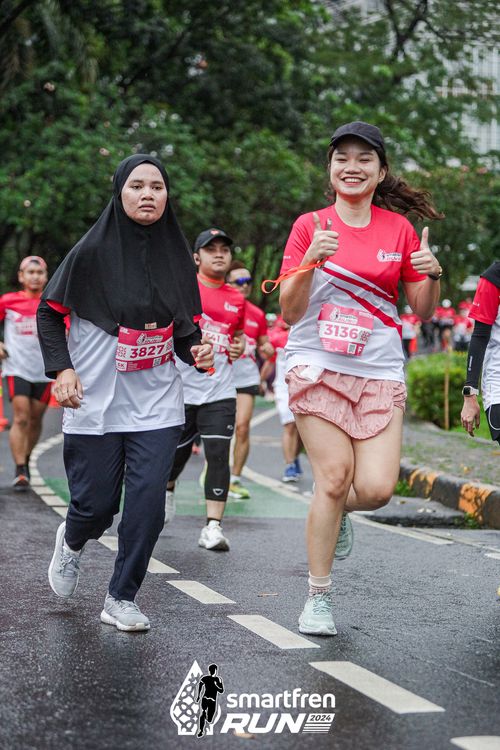Race photo from Smartfren Run 2024