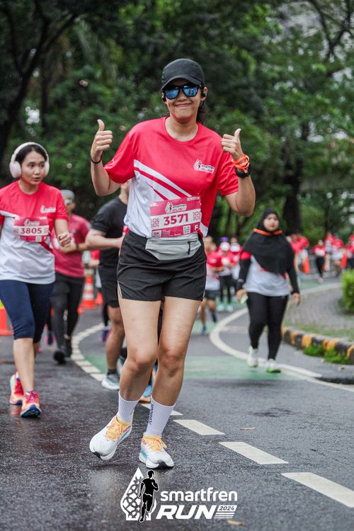 Race photo from Smartfren Run 2024