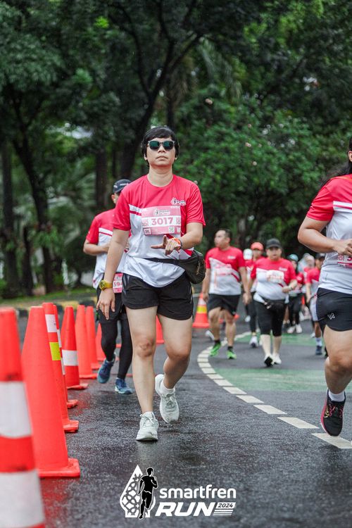 Race photo from Smartfren Run 2024