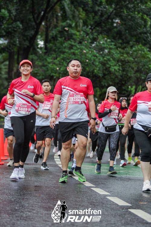 Race photo from Smartfren Run 2024