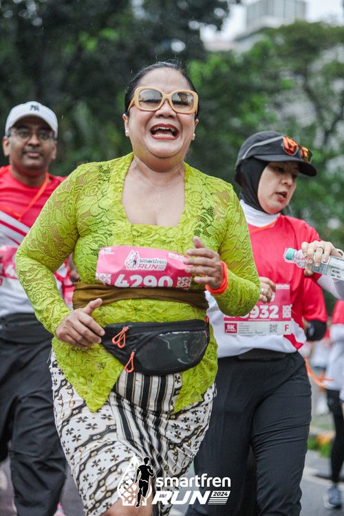 Race photo from Smartfren Run 2024