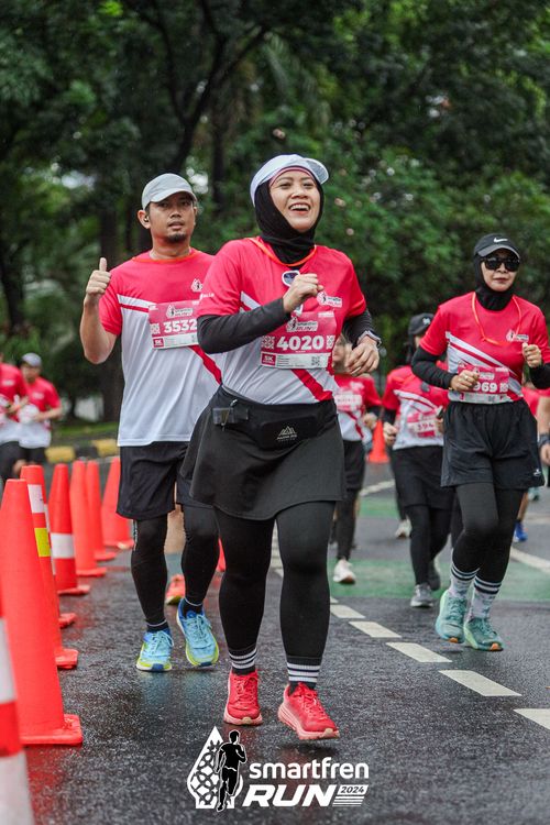 Race photo from Smartfren Run 2024