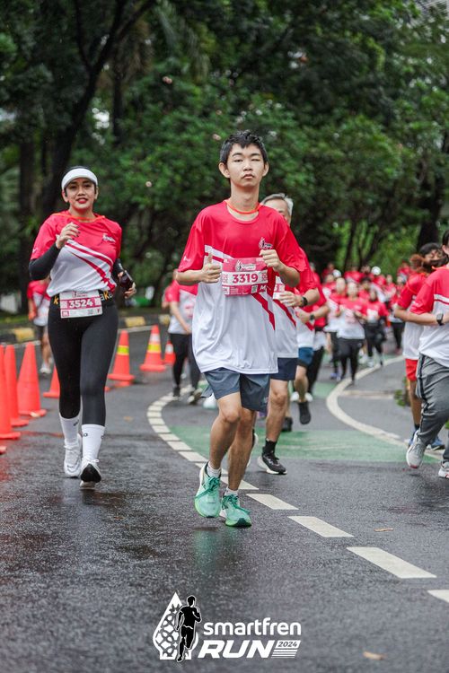 Race photo from Smartfren Run 2024