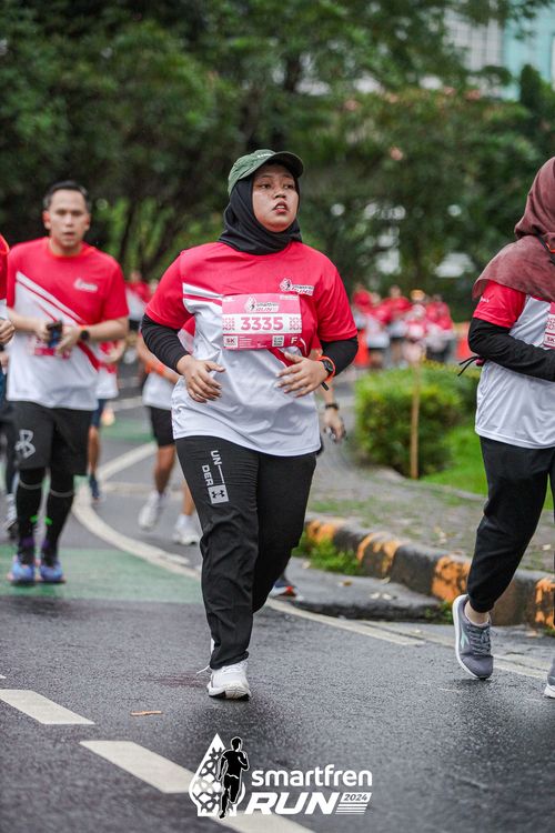 Race photo from Smartfren Run 2024