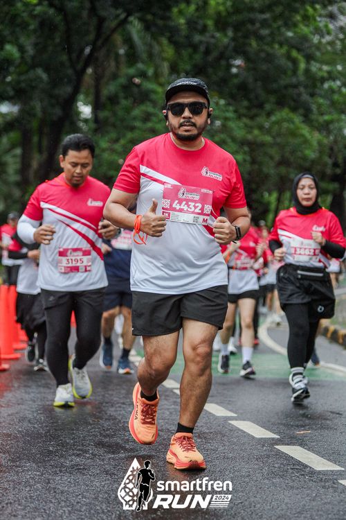 Race photo from Smartfren Run 2024