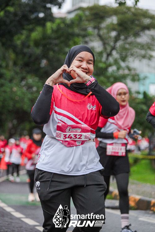 Race photo from Smartfren Run 2024