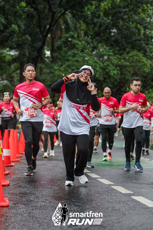 Race photo from Smartfren Run 2024