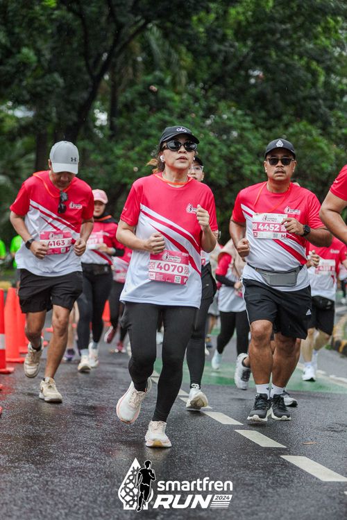Race photo from Smartfren Run 2024
