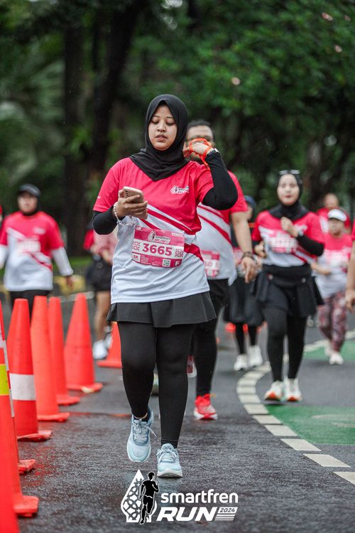 Race photo from Smartfren Run 2024