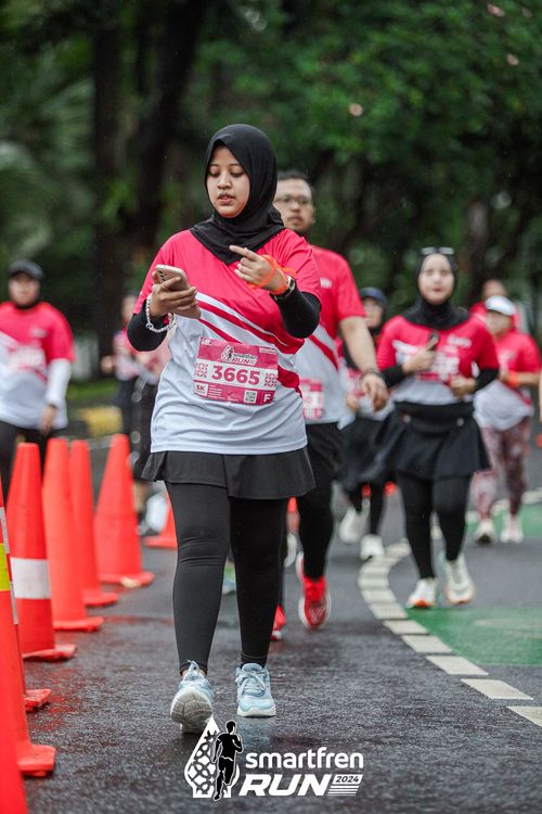 Race photo from Smartfren Run 2024