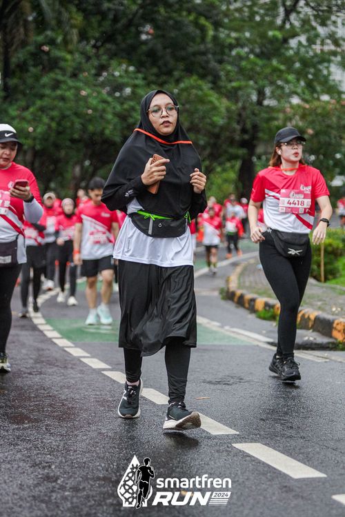 Race photo from Smartfren Run 2024