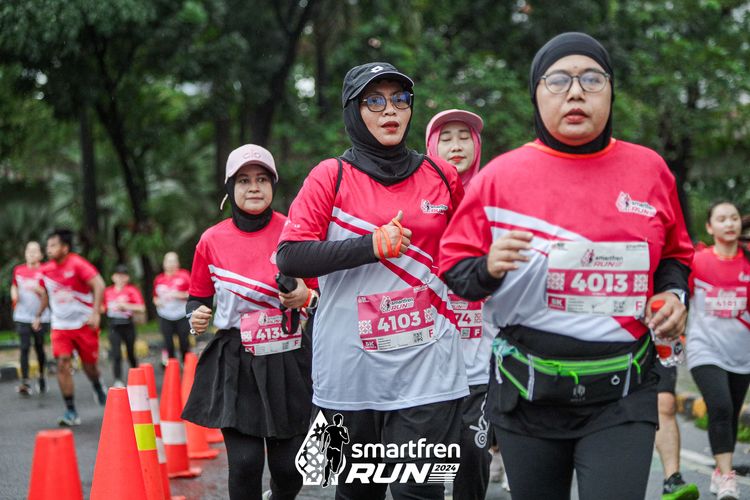 Race photo from Smartfren Run 2024