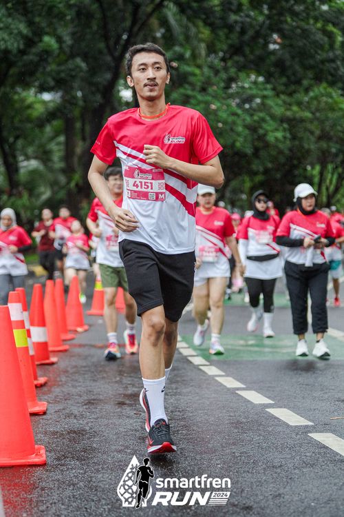 Race photo from Smartfren Run 2024