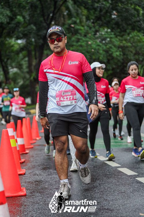 Race photo from Smartfren Run 2024