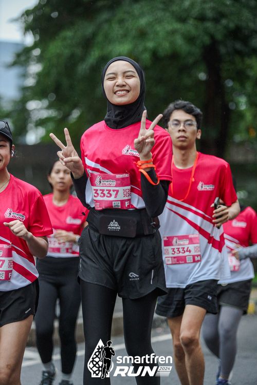 Race photo from Smartfren Run 2024
