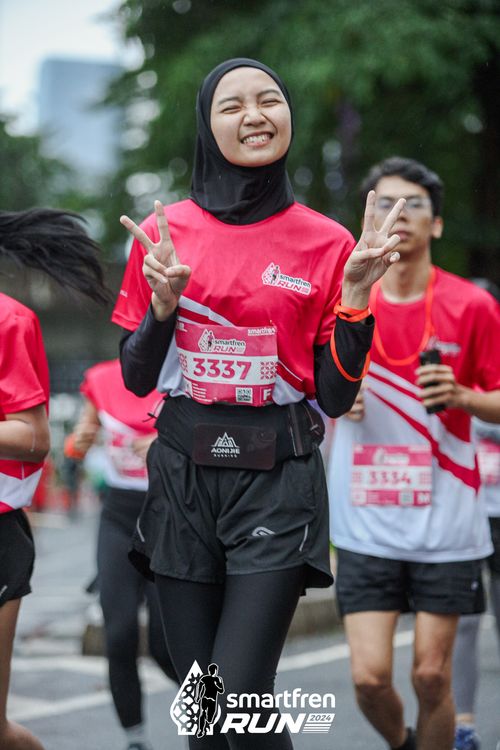 Race photo from Smartfren Run 2024