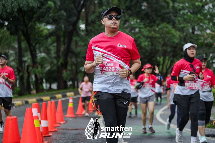 Race photo from Smartfren Run 2024