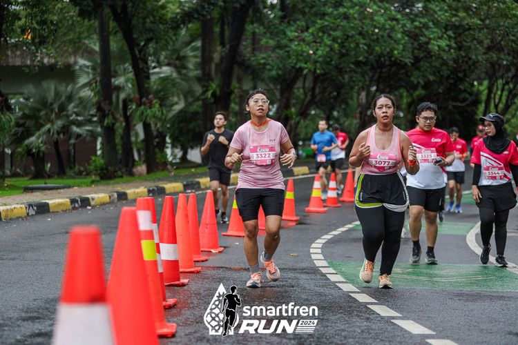 Race photo from Smartfren Run 2024
