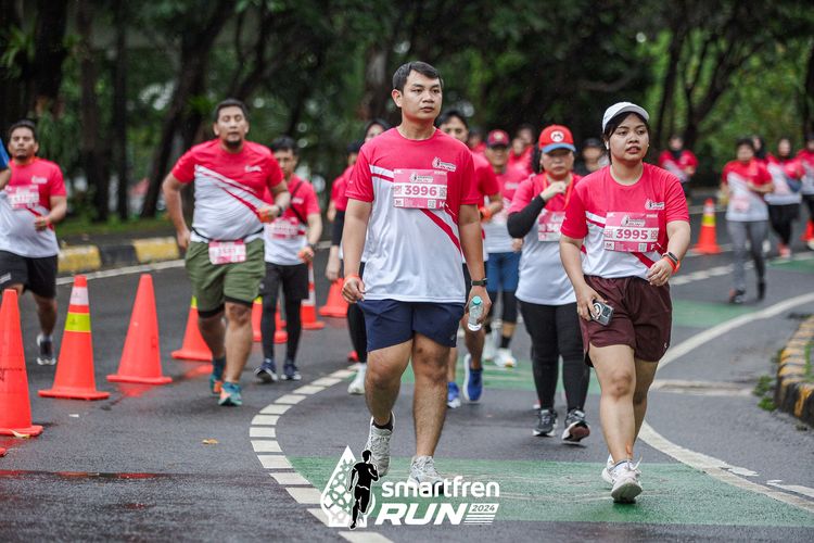 Race photo from Smartfren Run 2024